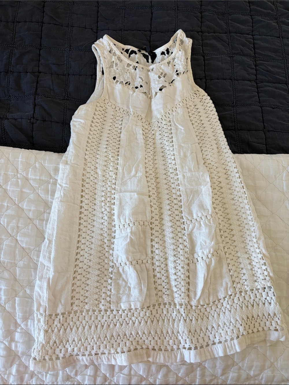 Sanctuary White Crochet Lace Sundress
